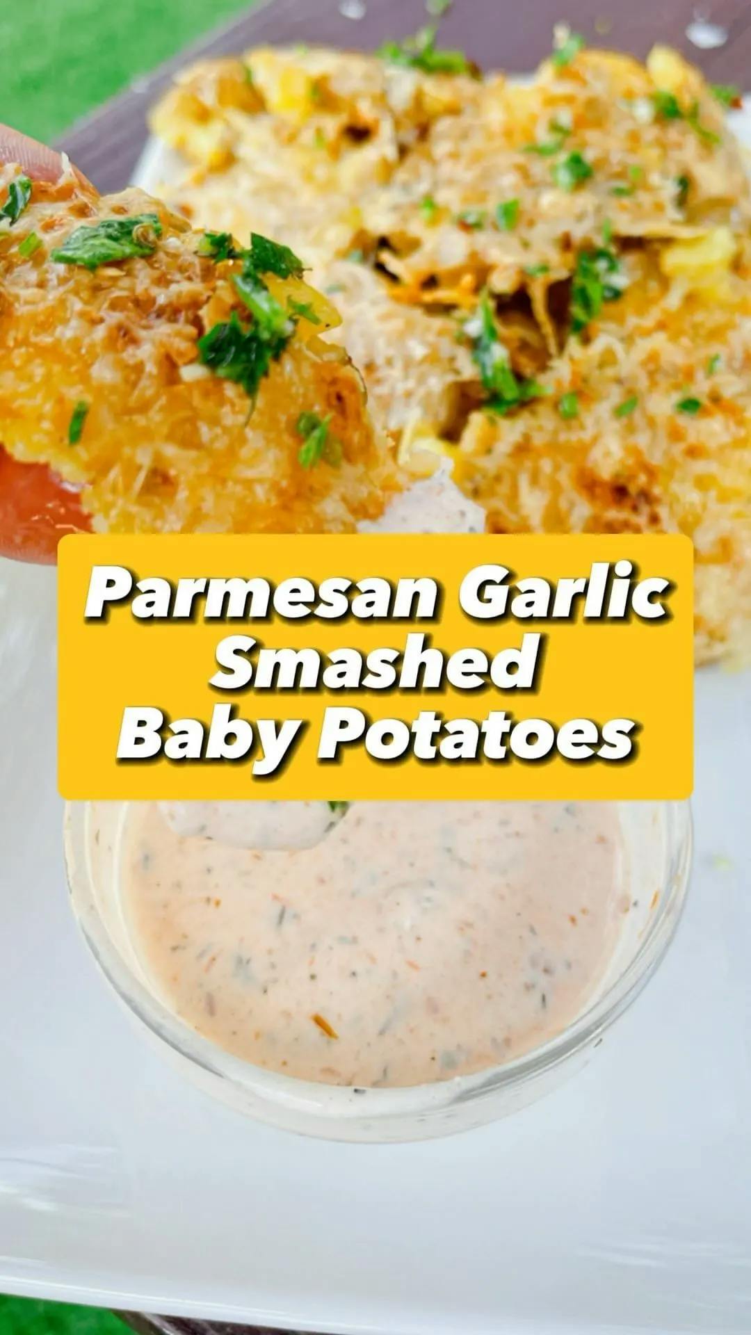 Picture for Parmesan Garlic Smashed Baby Potatoes