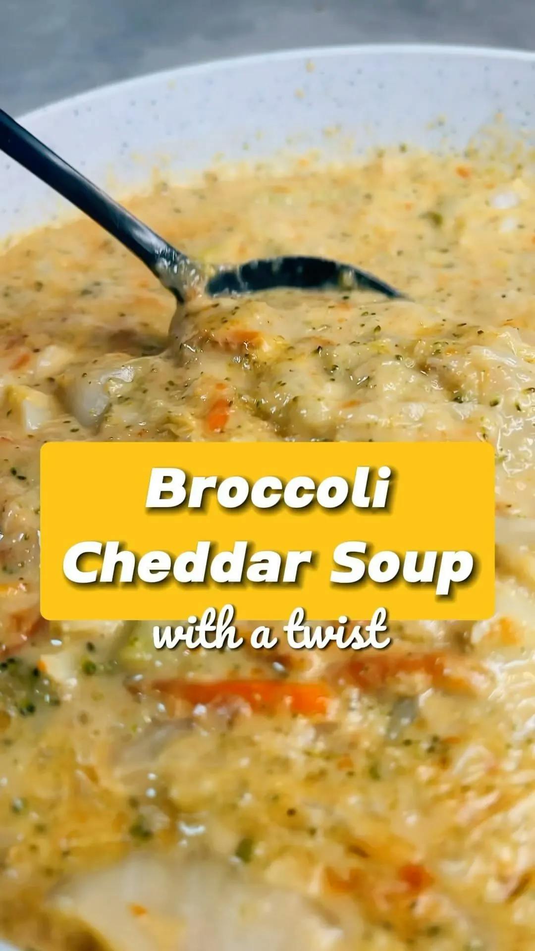Picture for BROCCOLI CHEDDAR SOUP (with a twist)